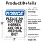 Signmission Please Do Not Feed Horses Are, 7 in W x Rectangle, Aluminum OS-2PACK-NS-A-710-V-17377 - alternate 2